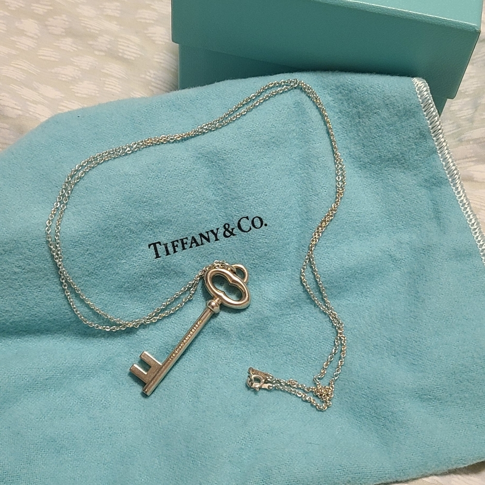 Tiffany & Co. Key Pendant & Chain
